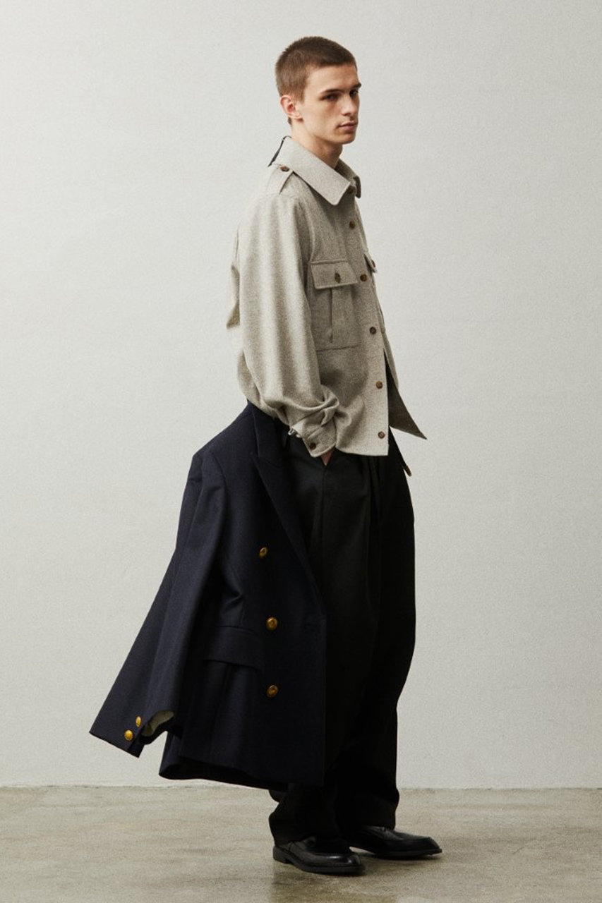 定価4万THE RERACS（ザ・リラクス）ブラック　ウールスラックス春服 THE RERACS(ザ・リラクス)｜【予約販売】【MEN】2タックワイド