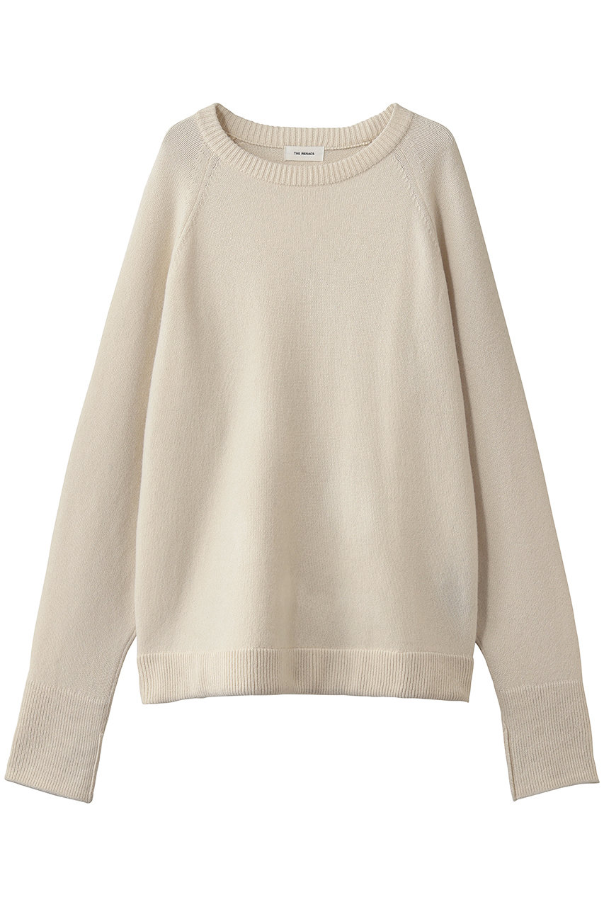 ザ・リラクス/THE RERACSの【予約販売】【MEN】ラグランクルーネックニットプルオーバー(エクリュ/26FW-REKN-409-J)