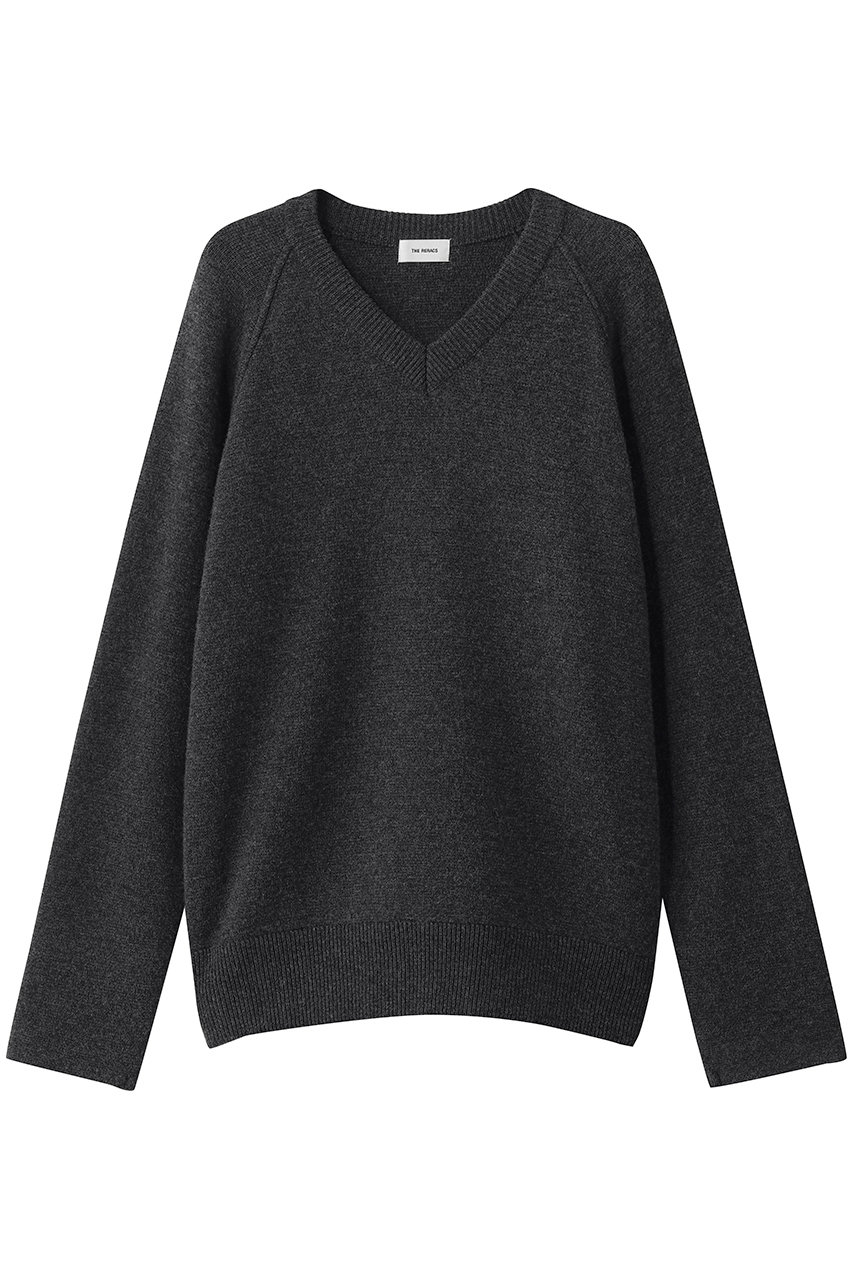 ザ・リラクス/THE RERACSの【予約販売】【MEN】ラグランVネックニットプルオーバー(トップグレー/26FW-REKN-410-J)