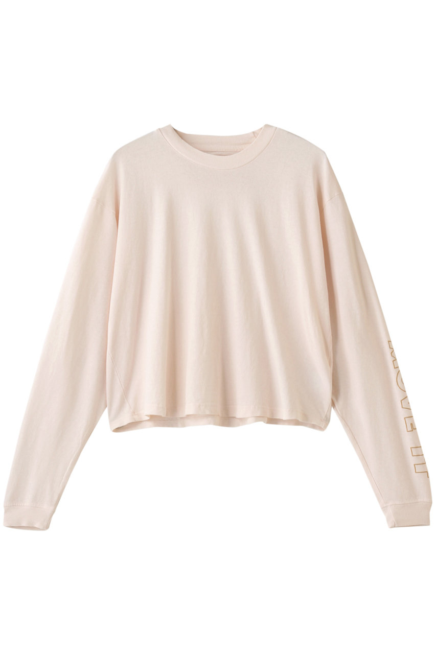 MOTHER マザー 【MOVE IT】L/S TWISTER CROP カットソー ライトピンク