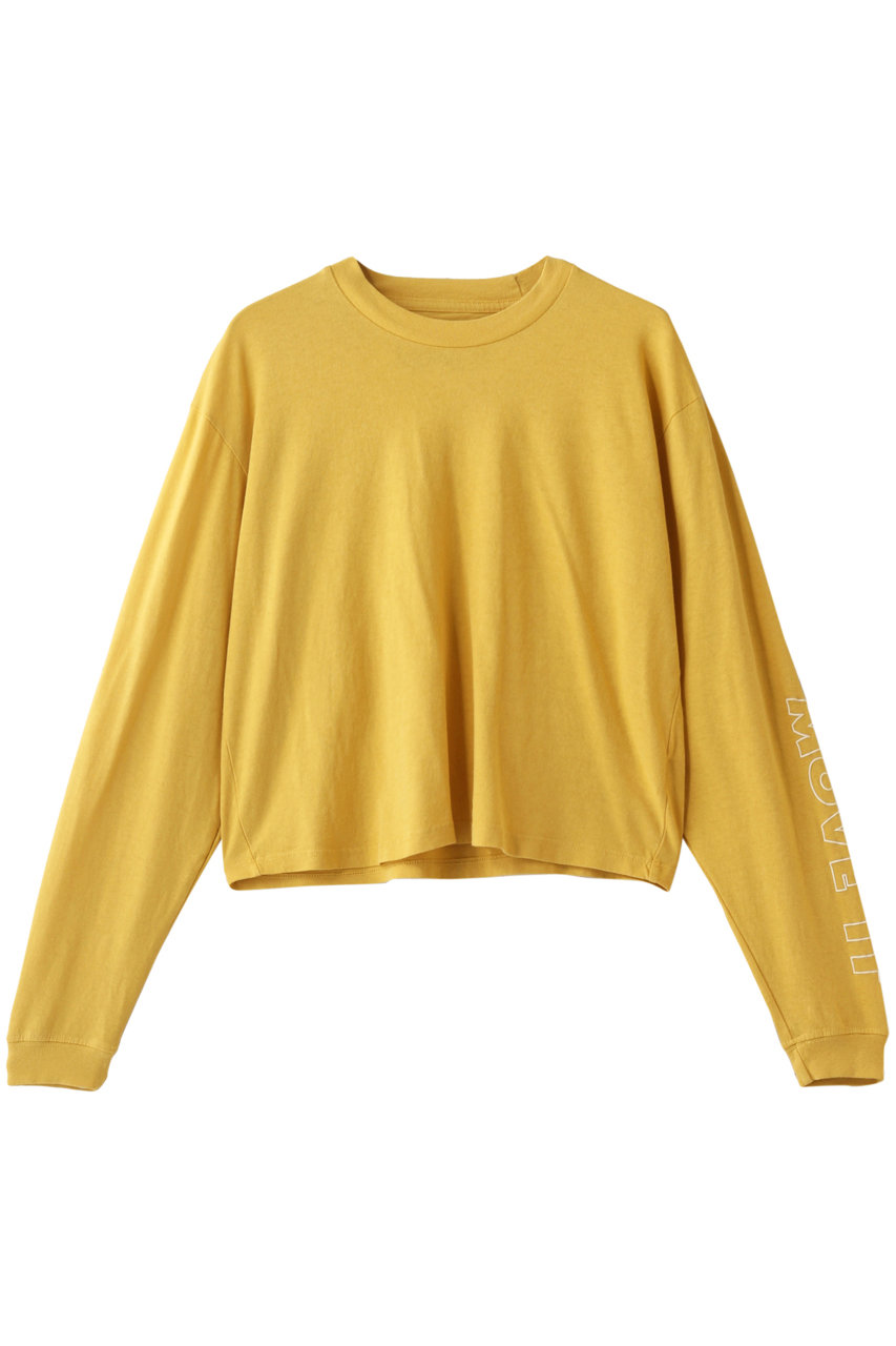 MOTHER マザー 【MOVE IT】L/S TWISTER CROP カットソー イエロー