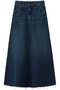 【日本別注】THE CIRCLE MAXI FRAY SKIRT デニムマキシスカート (FMH) マザー/MOTHER ブルー