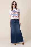 【日本別注】THE CIRCLE MAXI FRAY SKIRT デニムマキシスカート (FMH)