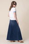 【日本別注】THE CIRCLE MAXI FRAY SKIRT デニムマキシスカート (FMH) マザー/MOTHER