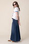 【日本別注】THE CIRCLE MAXI FRAY SKIRT デニムマキシスカート (FMH) マザー/MOTHER