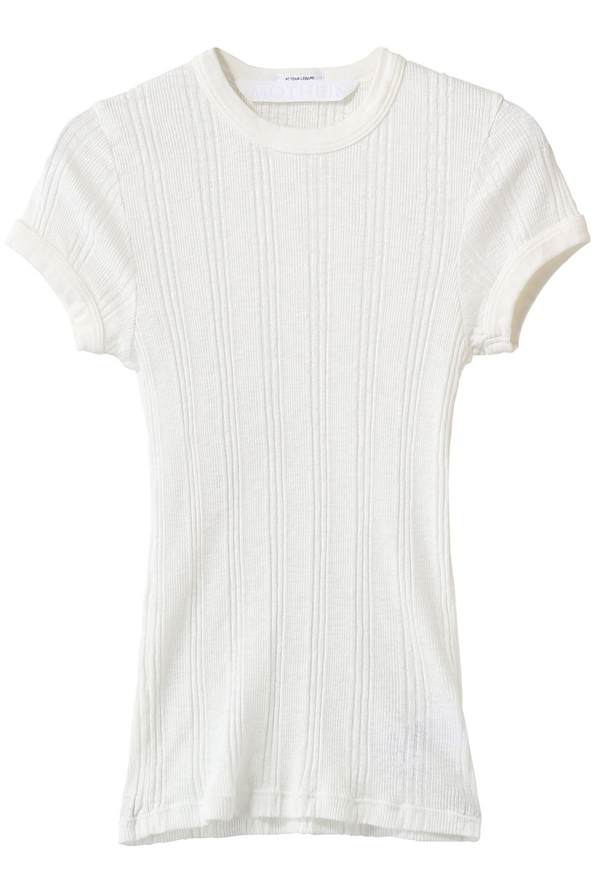 マザー/MOTHERのTHE ITTY BITTY RINGER ハーフスリーブTシャツ (UFF)(オフホワイト/9910900444)