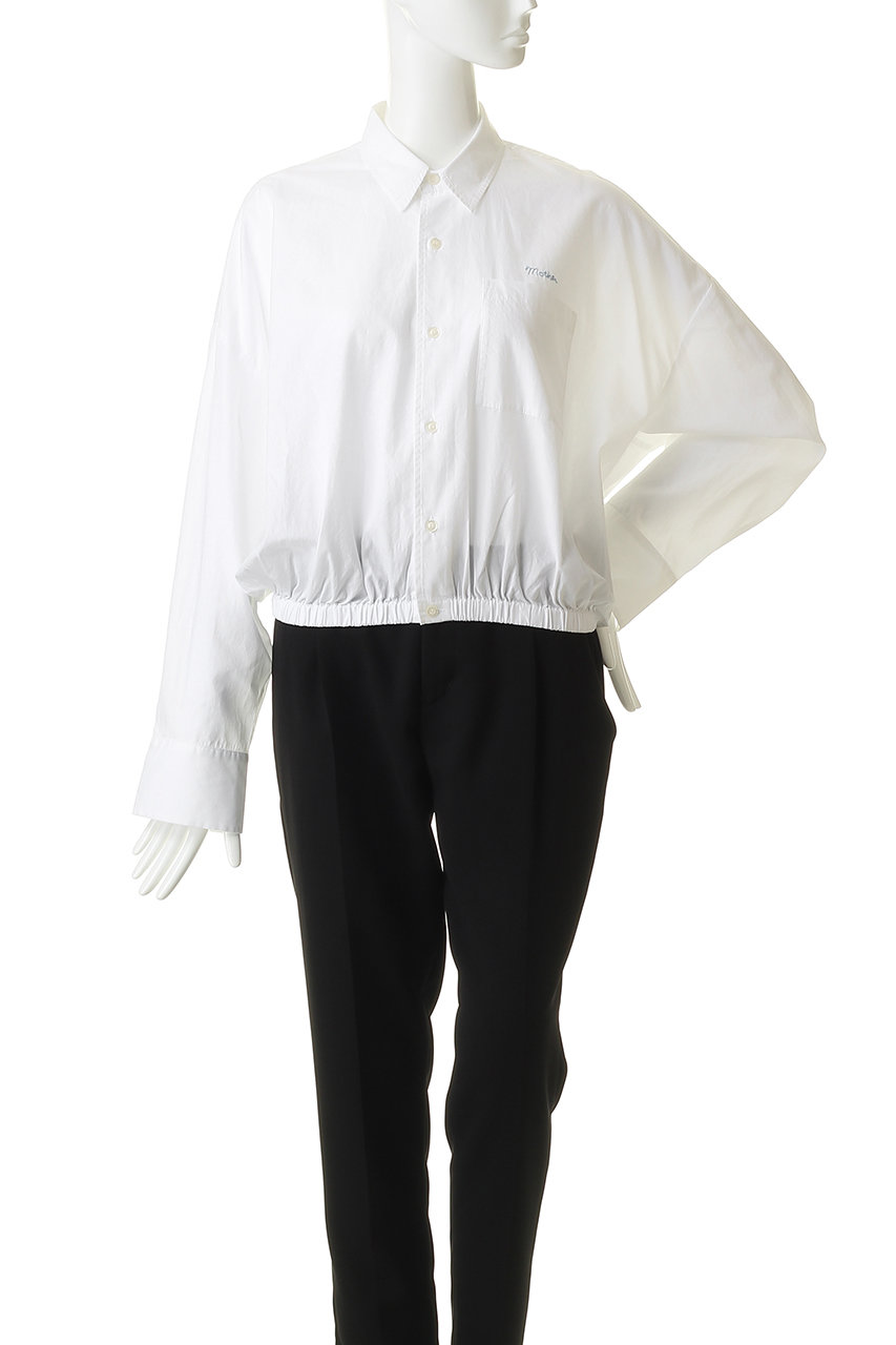 MOTHER(マザー)｜THE SCRUNCHIE FRENCHIE クロップドシャツ (WHT