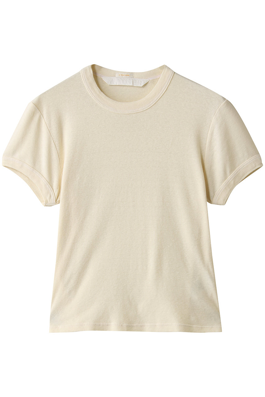 マザー/MOTHERのTHE ITTY BITTY RINGER ハーフスリーブTシャツ（AQW）(オフホワイト/9910900455)
