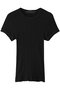 THE ITTY BITTY RINGER ハーフスリーブTシャツ（BLK） マザー/MOTHER ブラック