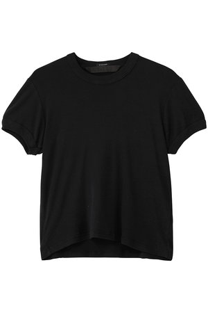 マザー/MOTHERのTHE ITTY BITTY RINGER ハーフスリーブTシャツ（BLK） ブラック M(110100/110102)