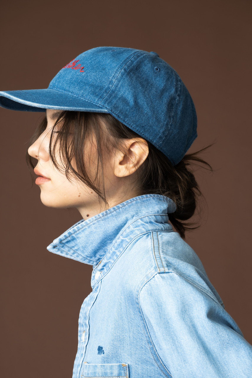 MCM デニム キャップ MOTHER(マザー)｜HATS OFF ロゴデニムキャップ（MCB）/ブルー の通販