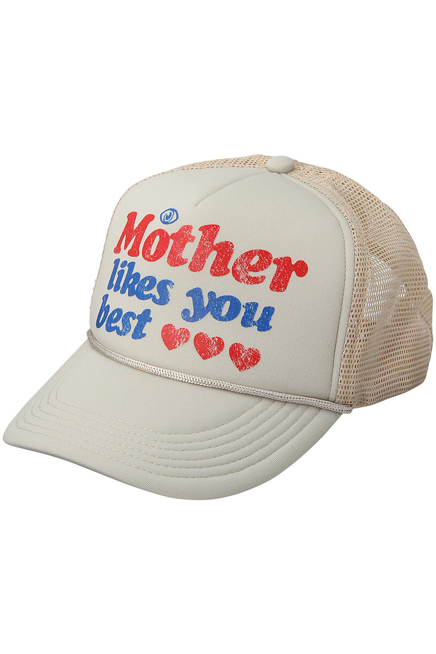＜ELLE SHOP＞ MOTHER MOTHER LIKES YOU BEST キャップ (ライトグレー F) マザー ELLE SHOP