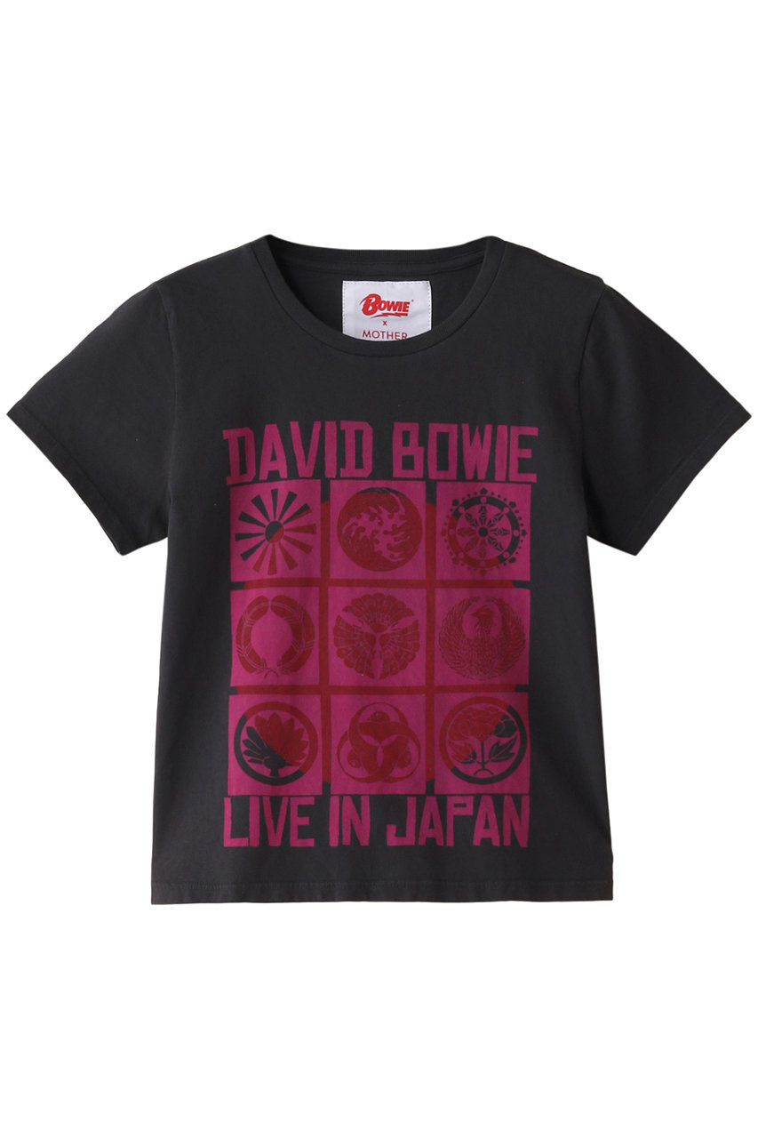 【BOWIE】LIVE IN JAPANプリント クロップドTシャツ