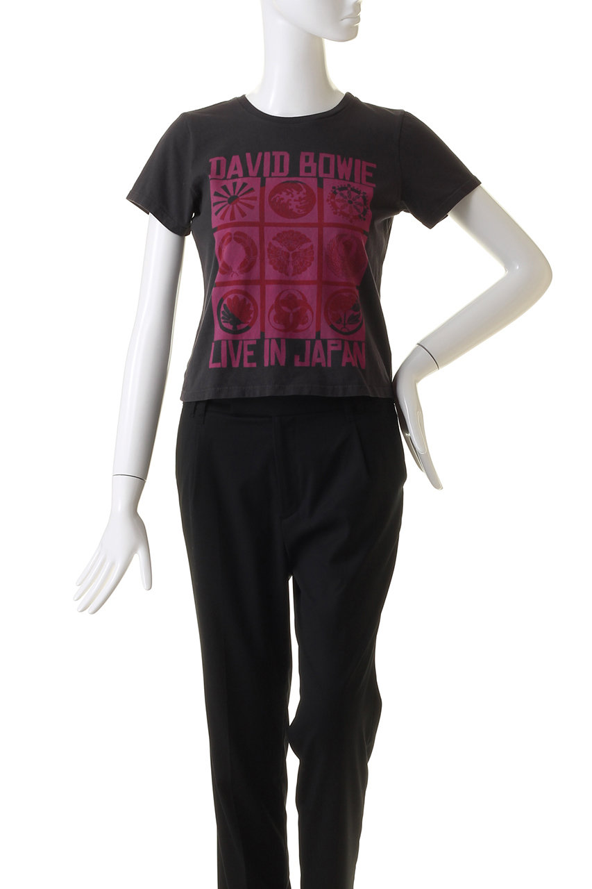 【BOWIE】LIVE IN JAPANプリント クロップドTシャツ