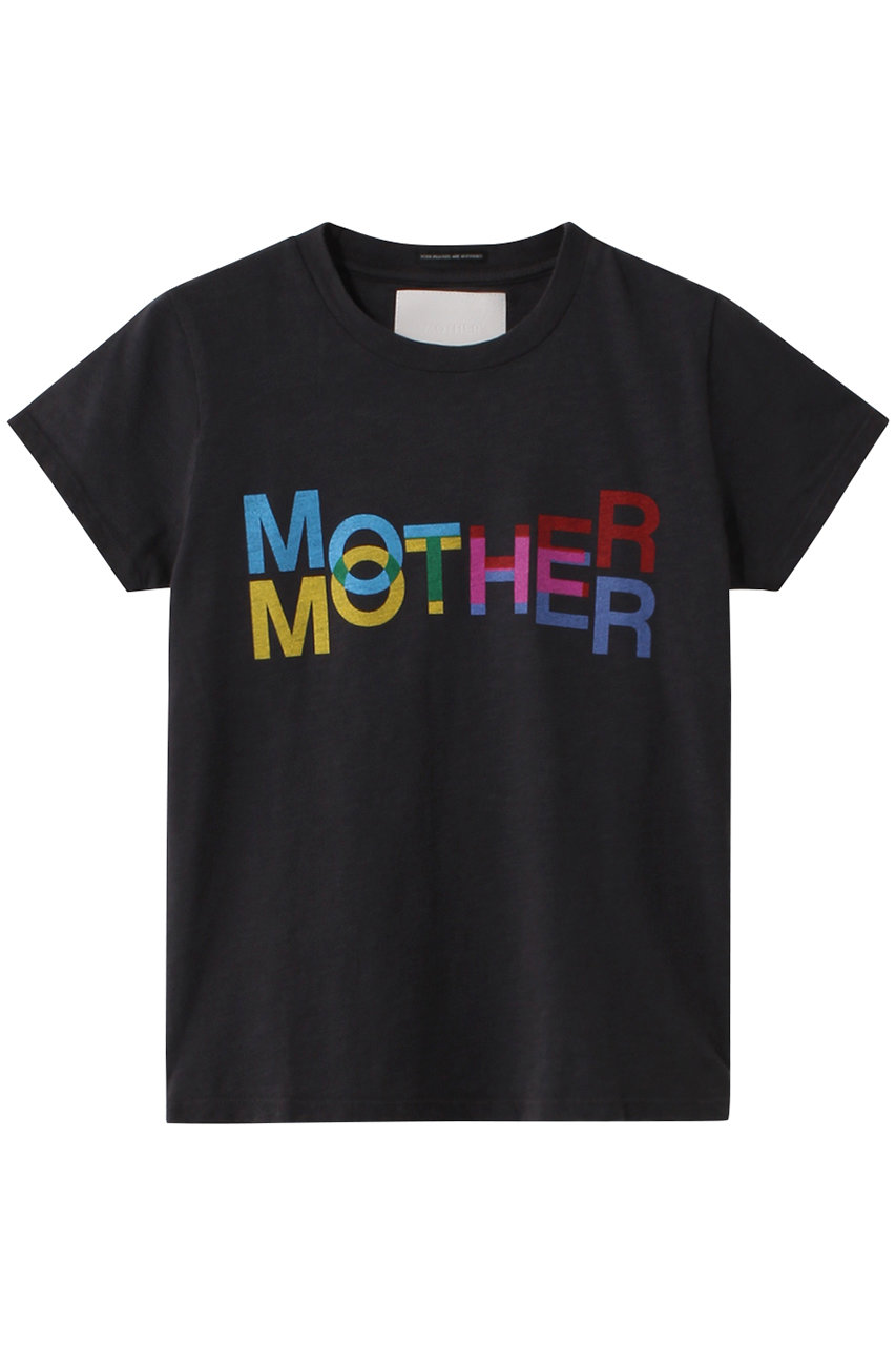 MOTHER 【SUPERIOR】【LIL】MOTHER カラフルロゴTシャツ (ブラック, XS) マザー ELLE SHOP
