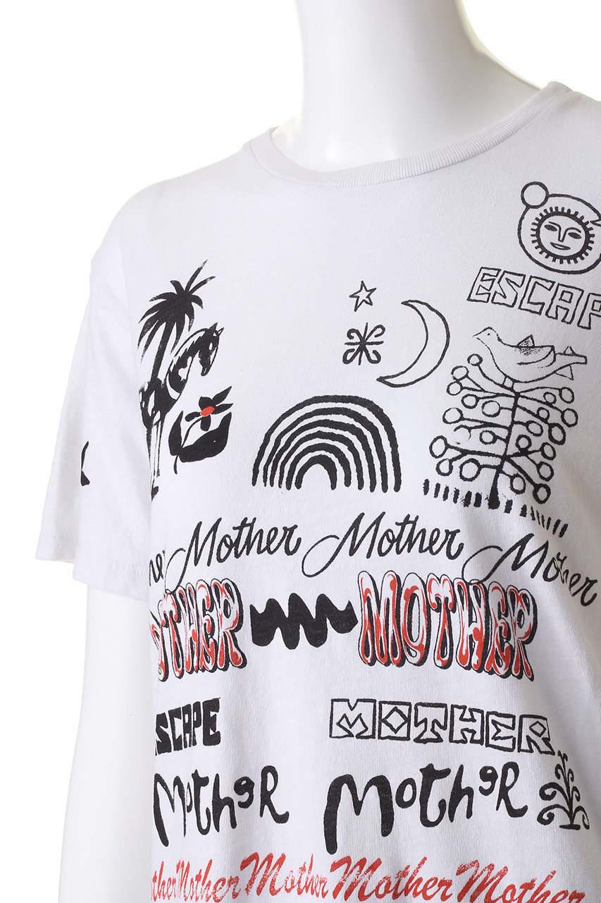 MOTHER(マザー)｜MOTHER ESCAPE プリントTシャツ(MEP)/オフホワイト の通販｜ELLESHOP・(エル・ショップ)