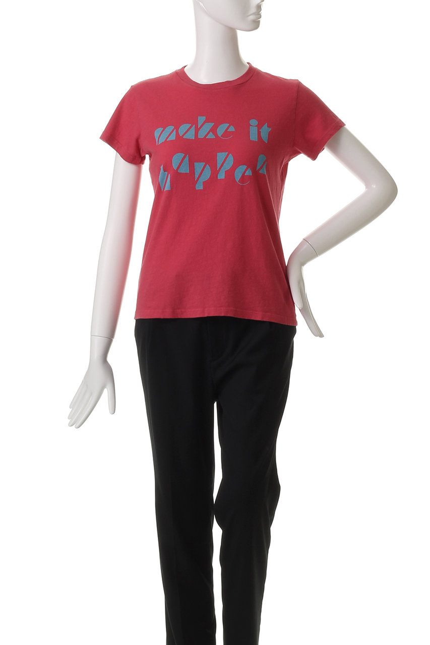 MOTHER 売れ筋商品|||マザー Tシャツ トップス レディース T-shirts Red MOTHER(マザー)｜MAKE IT HAPPEN プリントTシャツ(MKT)/レッド