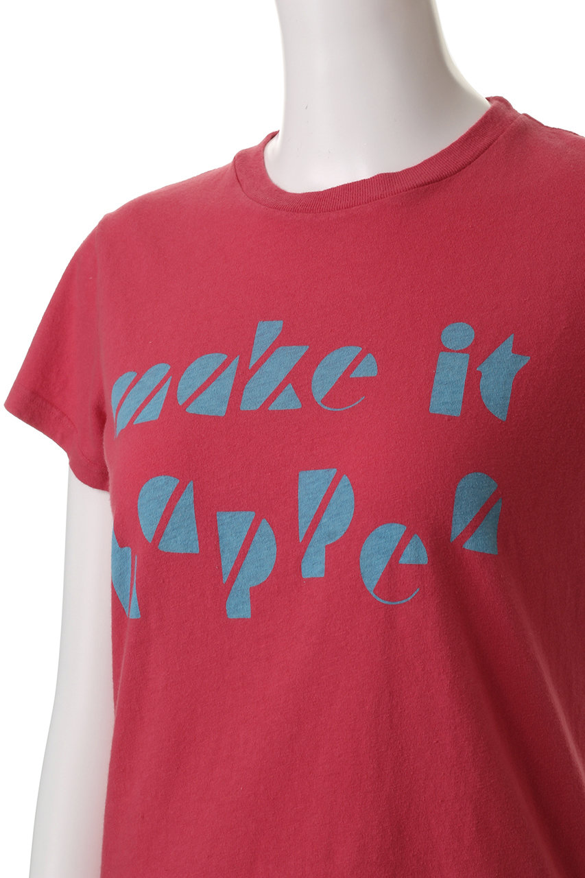 MOTHER 売れ筋商品|||マザー Tシャツ トップス レディース T-shirts Red MOTHER(マザー)｜MAKE IT HAPPEN プリントTシャツ(MKT)/レッド