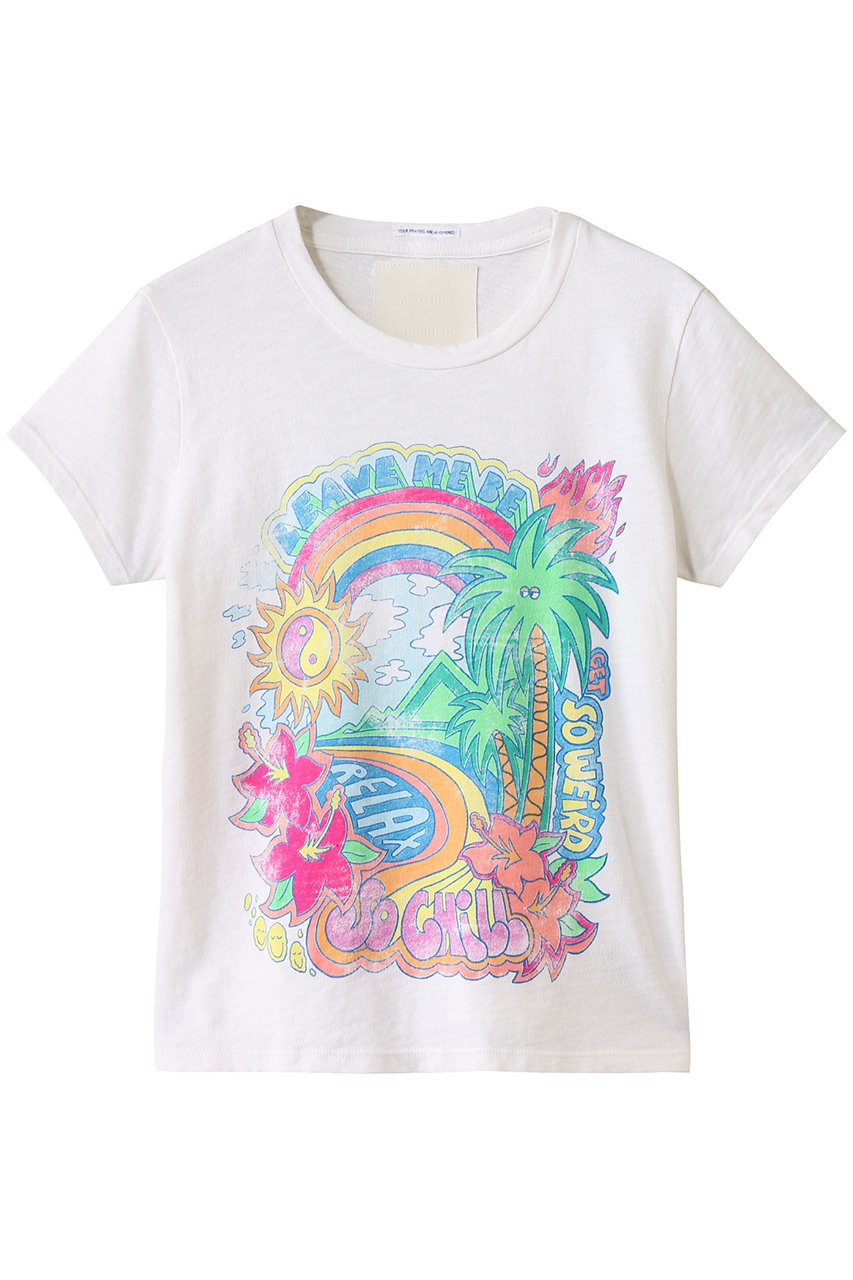 MOTHER 【SUPERIOR】SO CHILL プリントTシャツ(SHI) (ホワイト, XS) マザー ELLE SHOP MOTHER 【SUPERIOR】SO CHILL プリントTシャツ(SHI) (ホワイト, XS) マザー ELLE SHOP