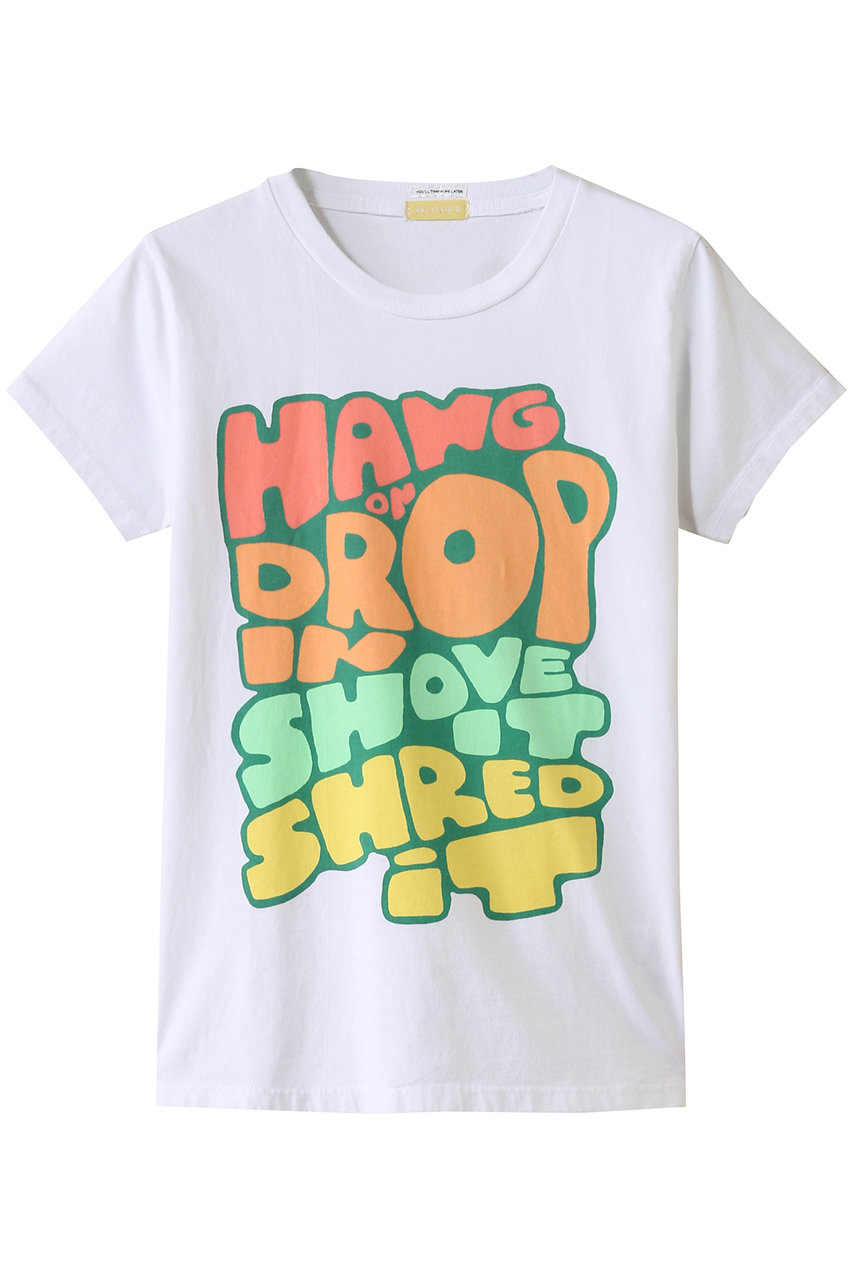 MOTHER HANG ON プリントTシャツ(HON) (ホワイト, XS) マザー ELLE SHOP MOTHER HANG ON プリントTシャツ(HON) (ホワイト, XS) マザー ELLE SHOP