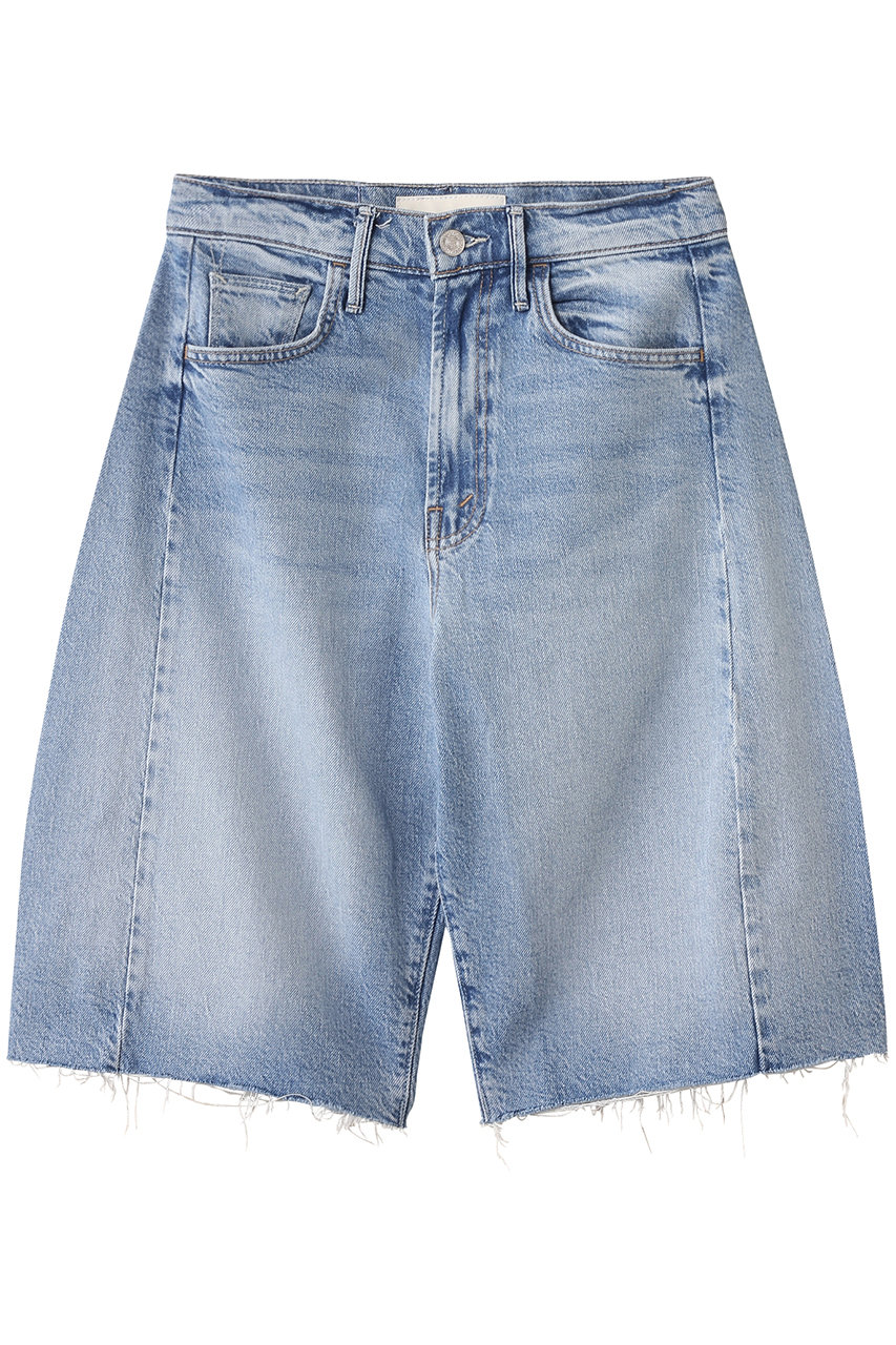 MOTHER THE HALF-PIPE BERMUDA FRAY デニムハーフパンツ (OWR) (ライトブルー, 27) マザー ELLE SHOP MOTHER THE HALF-PIPE BERMUDA FRAY デニムハーフパンツ (OWR) (ライトブルー, 27) マザー ELLE SHOP