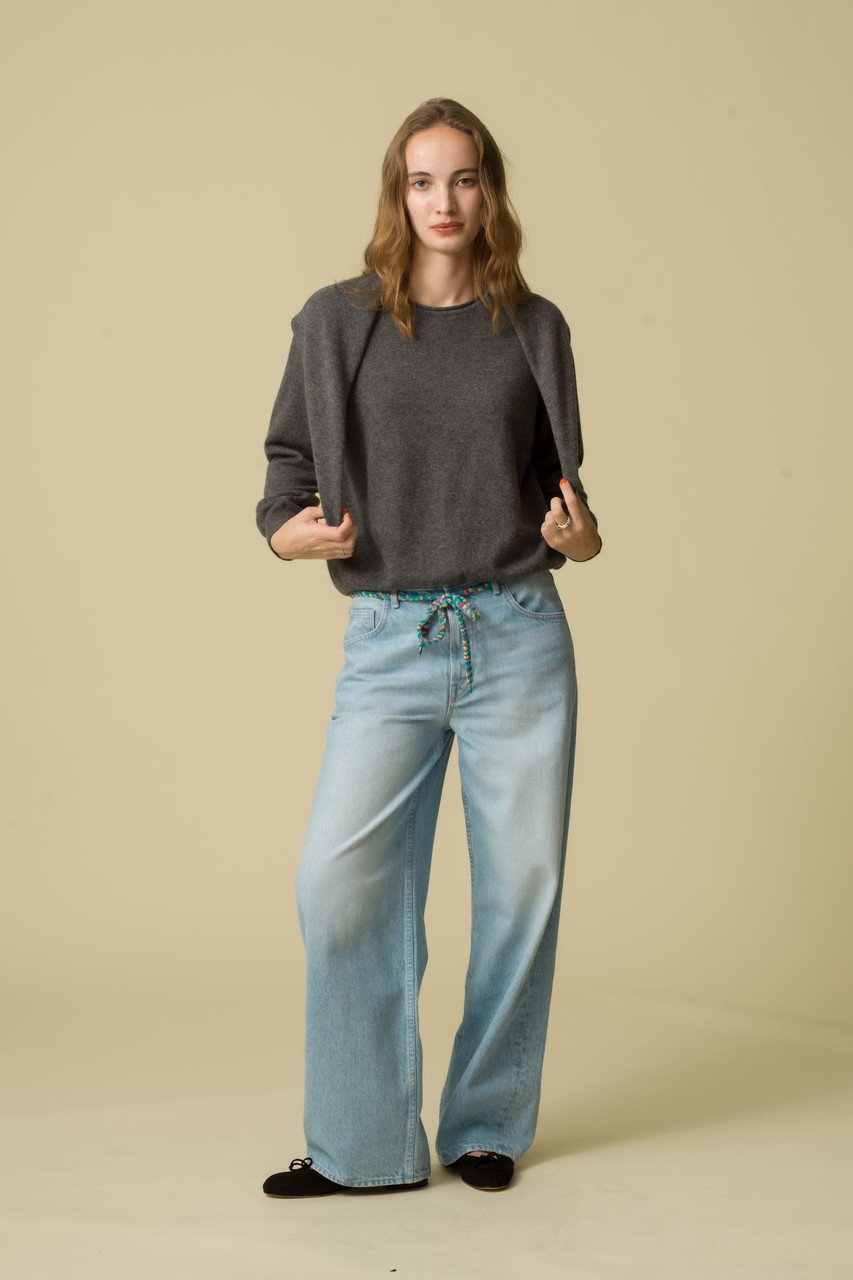 MOTHER(マザー)｜【SNACKS】 SHOELACE FUN DIP NERDY ワイドデニム