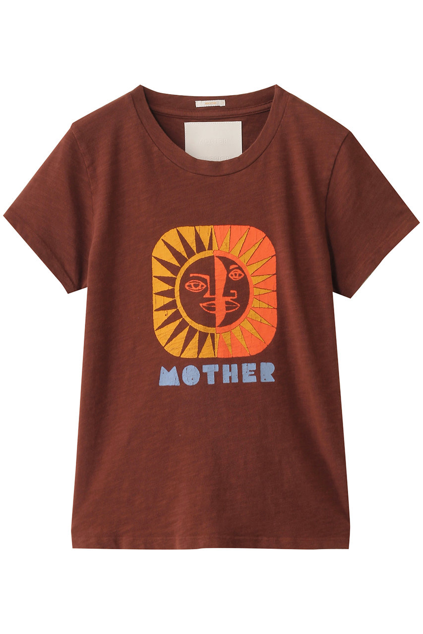MOTHER THE LIL SINFUL ペイントTシャツ (SUO) (ブラウン, S) マザー ELLE SHOP MOTHER THE LIL SINFUL ペイントTシャツ (SUO) (ブラウン, S) マザー ELLE SHOP