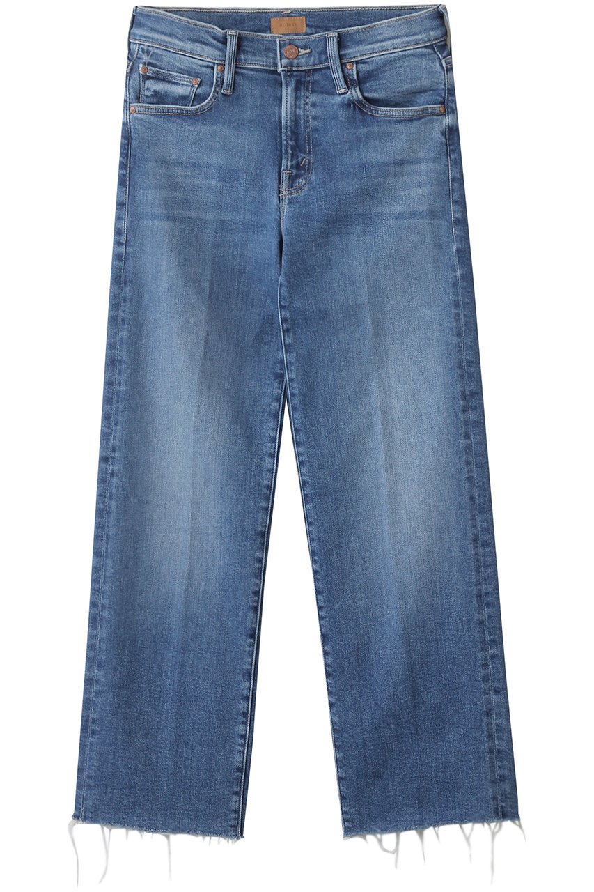 MOTHER MID RISE RMBLER ZIP ANKLE FRAY ストレートデニム (DGO) (ブルー, 26) マザー ELLE SHOP MOTHER MID RISE RMBLER ZIP ANKLE FRAY ストレートデニム (DGO) (ブルー, 26) マザー ELLE SHOP