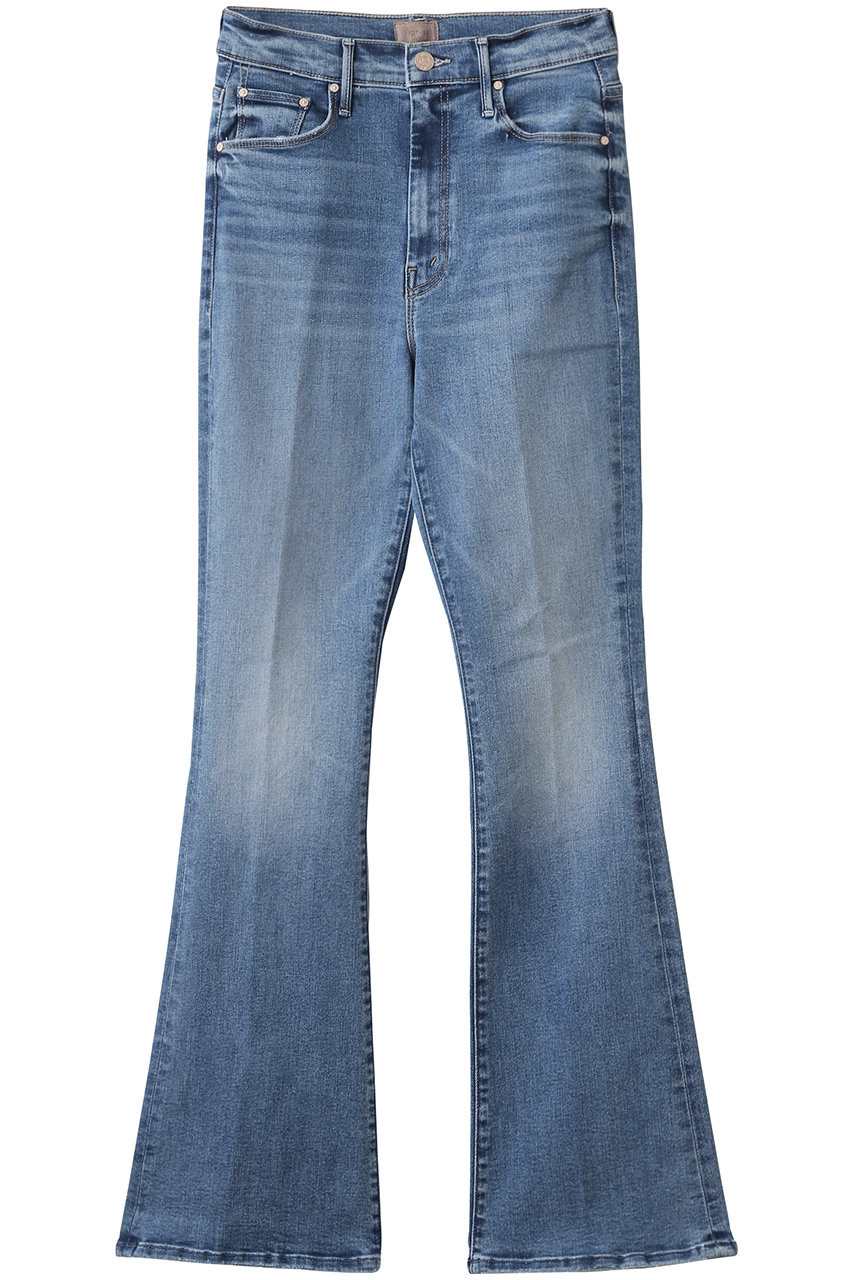 MOTHER HIGH WAISTED WEEKENDER SKIMP フレアデニム (SWN) (ブルー, 28) マザー ELLE SHOP MOTHER HIGH WAISTED WEEKENDER SKIMP フレアデニム (SWN) (ブルー, 28) マザー ELLE SHOP