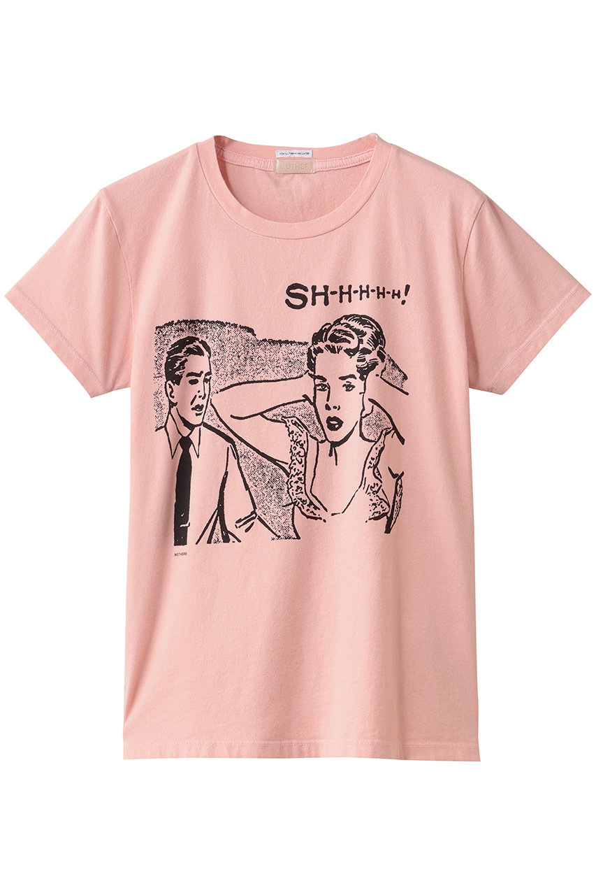 MOTHER THE BOXY GOODIE GOODIE アメコミTシャツ (SHH) (ピンク, M) マザー ELLE SHOP MOTHER THE BOXY GOODIE GOODIE アメコミTシャツ (SHH) (ピンク, M) マザー ELLE SHOP