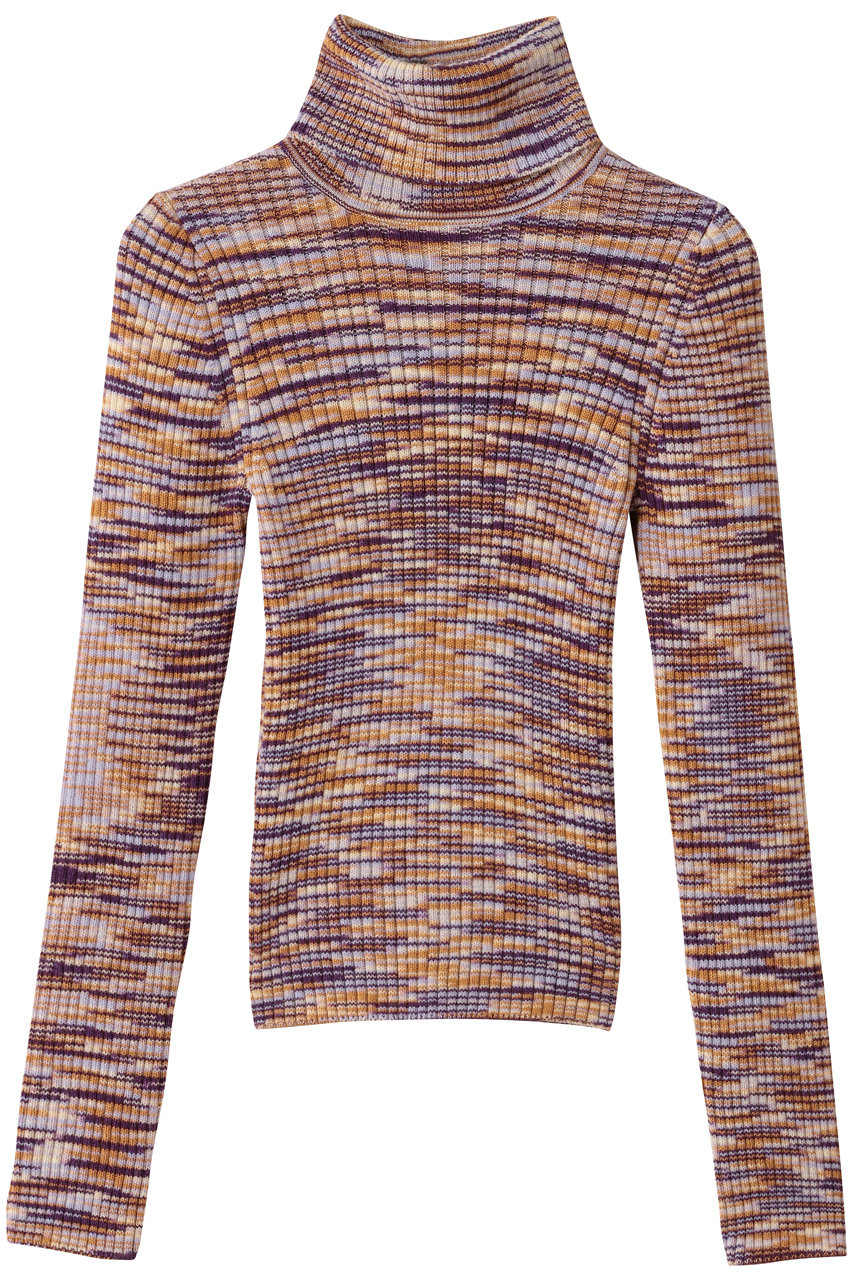 MOTHER THE STREET COLLAR モックネックロングTシャツ (PLS) (ブラウン, S) マザー ELLE SHOP MOTHER THE STREET COLLAR モックネックロングTシャツ (PLS) (ブラウン, S) マザー ELLE SHOP