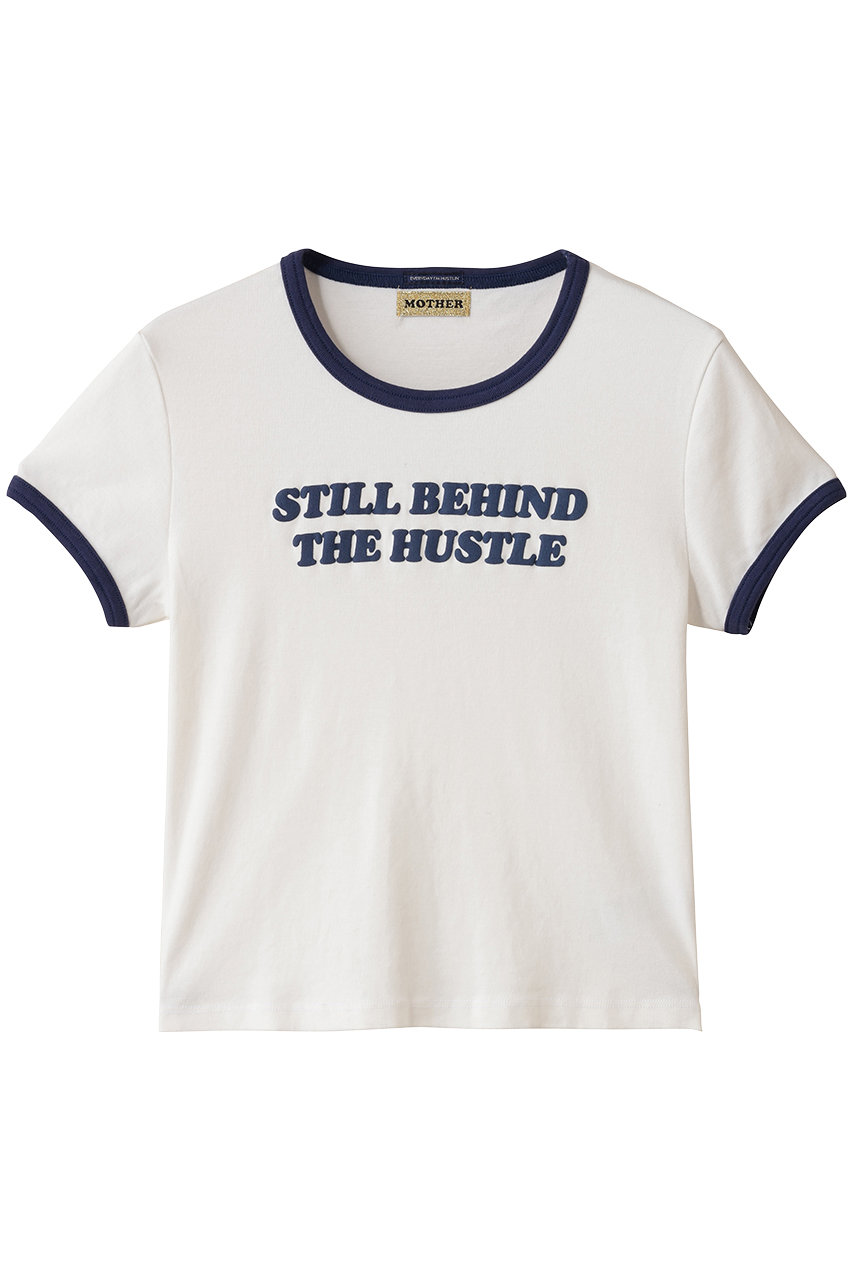 MOTHER THE ITTY BITTY RINGER パイピングTシャツ (BEH) (ホワイト, S) マザー ELLE SHOP MOTHER THE ITTY BITTY RINGER パイピングTシャツ (BEH) (ホワイト, S) マザー ELLE SHOP