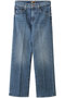 THE MID RISE RAMBLER ZIP ANKLE ストレートデニム (BOR) マザー/MOTHER ブルー