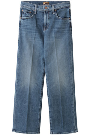 マザー/MOTHERのTHE MID RISE RAMBLER ZIP ANKLE ストレートデニム (BOR)(110600/110604)