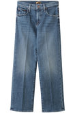 THE MID RISE RAMBLER ZIP ANKLE ストレートデニム (BOR)