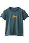 【LIL】THE GOODIE RINGER ライオンプリント リンガーTシャツ （LLN）