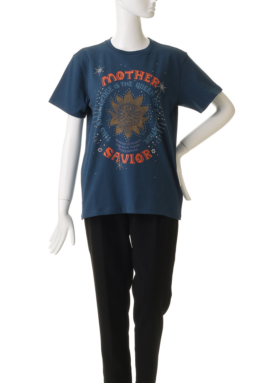 MOTHER(マザー)｜THE ROWDY SAVIORプリントTシャツ (MVI)/ネイビー の