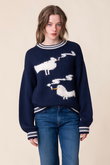THE OVERSIZED JUMPER バードスモークニットプルオーバー （SZT）