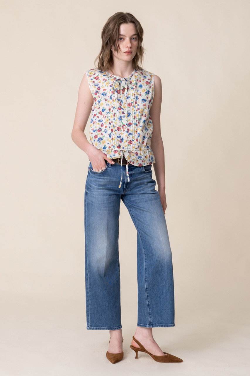 ３Ｄクロップデニム　M MOTHER(マザー)｜THE MID RISE MAVEN ANKLE ストレートクロップド