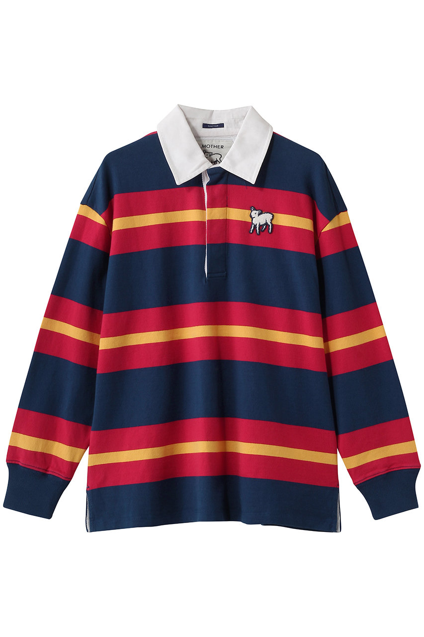 マザー/MOTHERのTHE LS HUDDLE　ラムモチーフ ラガーシャツ (GOB)(インディゴ/4310900267)