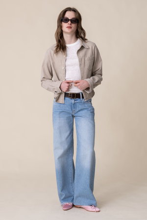 マザー/MOTHERのTHE POPSICLE SNEAK ワイドストレートデニム (MUH)(110600/110604)