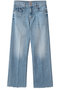 MID RISE RAMBLER ZIP ANKLE FRAY ストレートデニム (BKK) マザー/MOTHER ライトブルー
