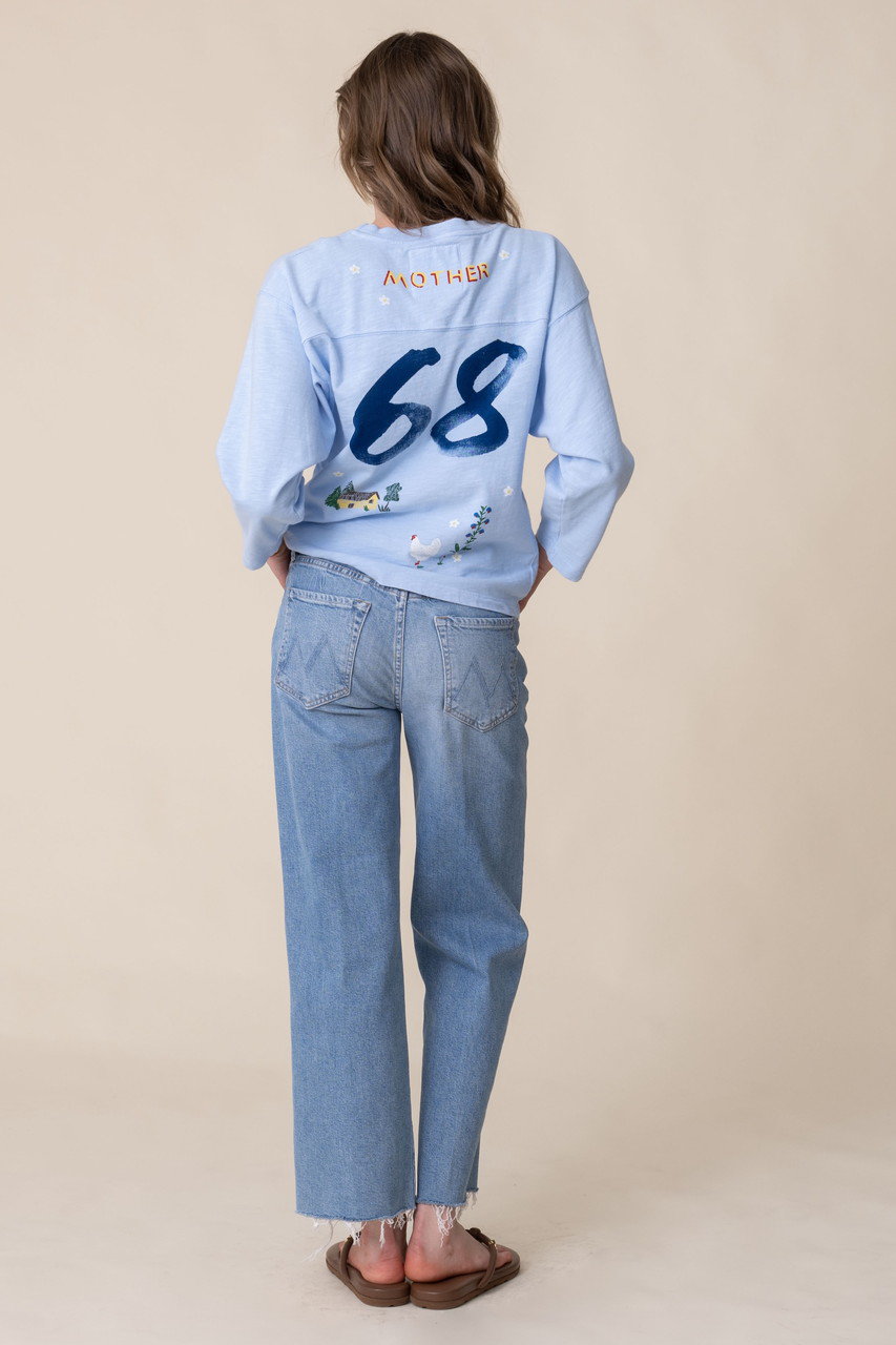 MOTHER(マザー)｜MID RISE RAMBLER ZIP ANKLE FRAY ストレートデニム