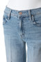 MID RISE RAMBLER ZIP ANKLE FRAY ストレートデニム (BKK) マザー/MOTHER