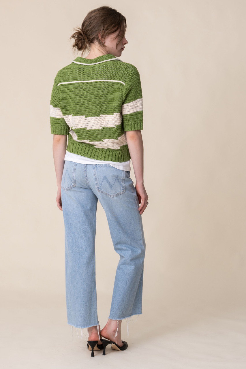 MOTHER(マザー)｜MID RISE RAMBLER ZIP ANKLE FRAY ストレートデニム