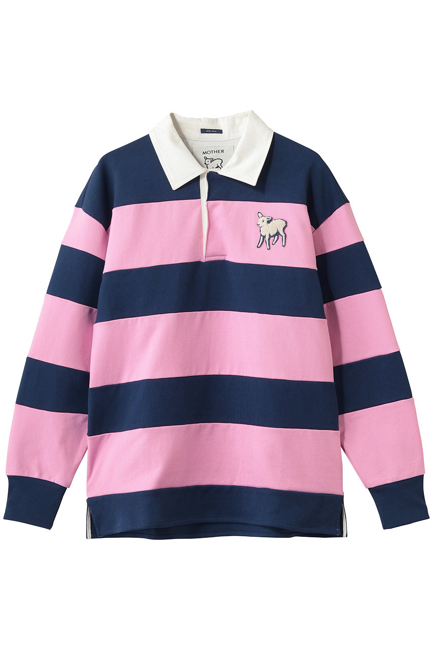マザー/MOTHERのTHE PIECE HUDDLE　ラムモチーフ ラガーシャツ (EBG)(マルチ/4310900282)