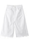 THE WHOLE LOT ZIP TWIST FRAY ホワイトハーフパンツ (TNN) マザー/MOTHER ホワイト