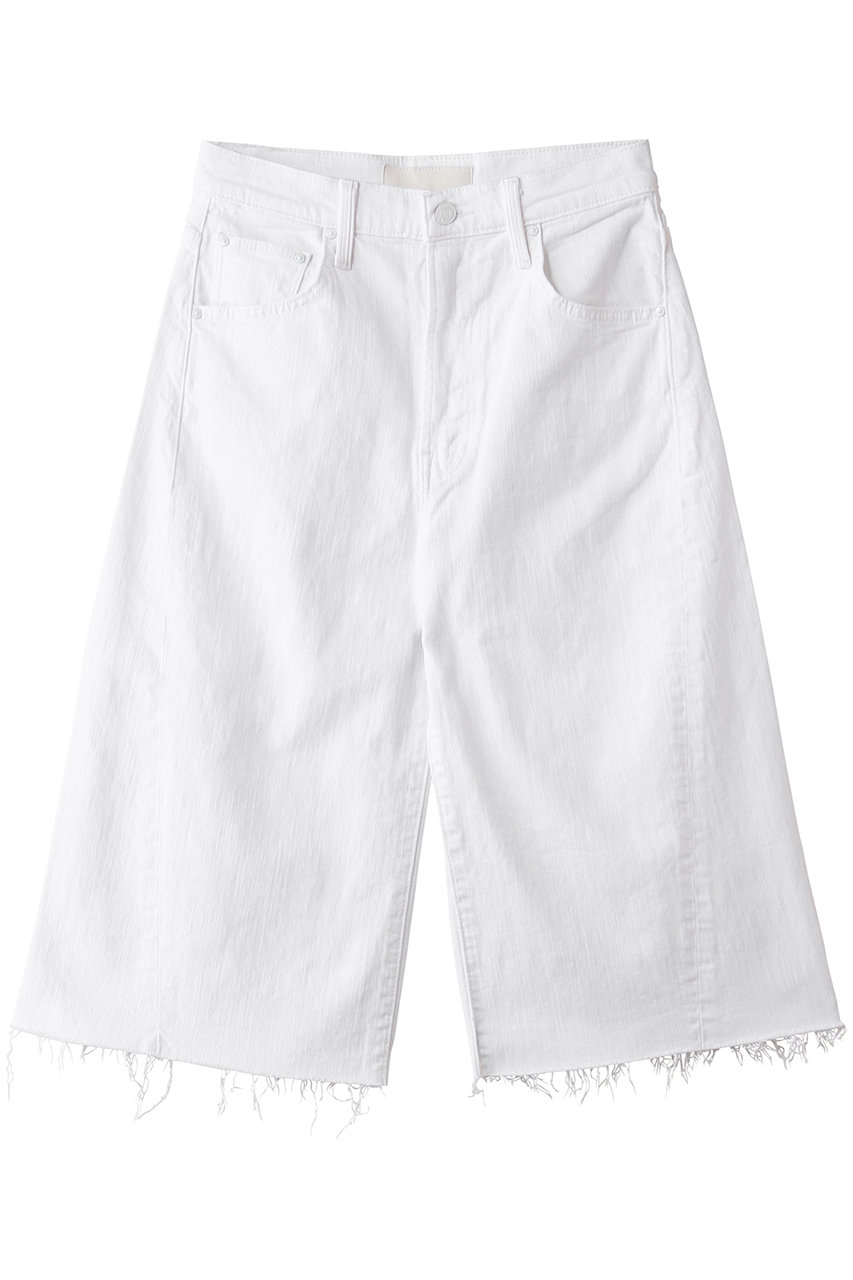 マザー/MOTHERのTHE WHOLE LOT ZIP TWIST FRAY ホワイトハーフパンツ (TNN)(ホワイト/4310600417)