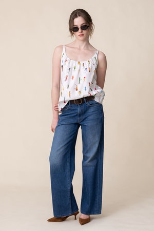 マザー/MOTHERのTHE MID RISE MAVEN SKIMP ストレートデニム (BIP)(110600/110604)