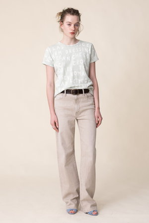 マザー/MOTHERのTHE SINFUL サラダ ロゴプリントTシャツ (ESL)(110100/110102)